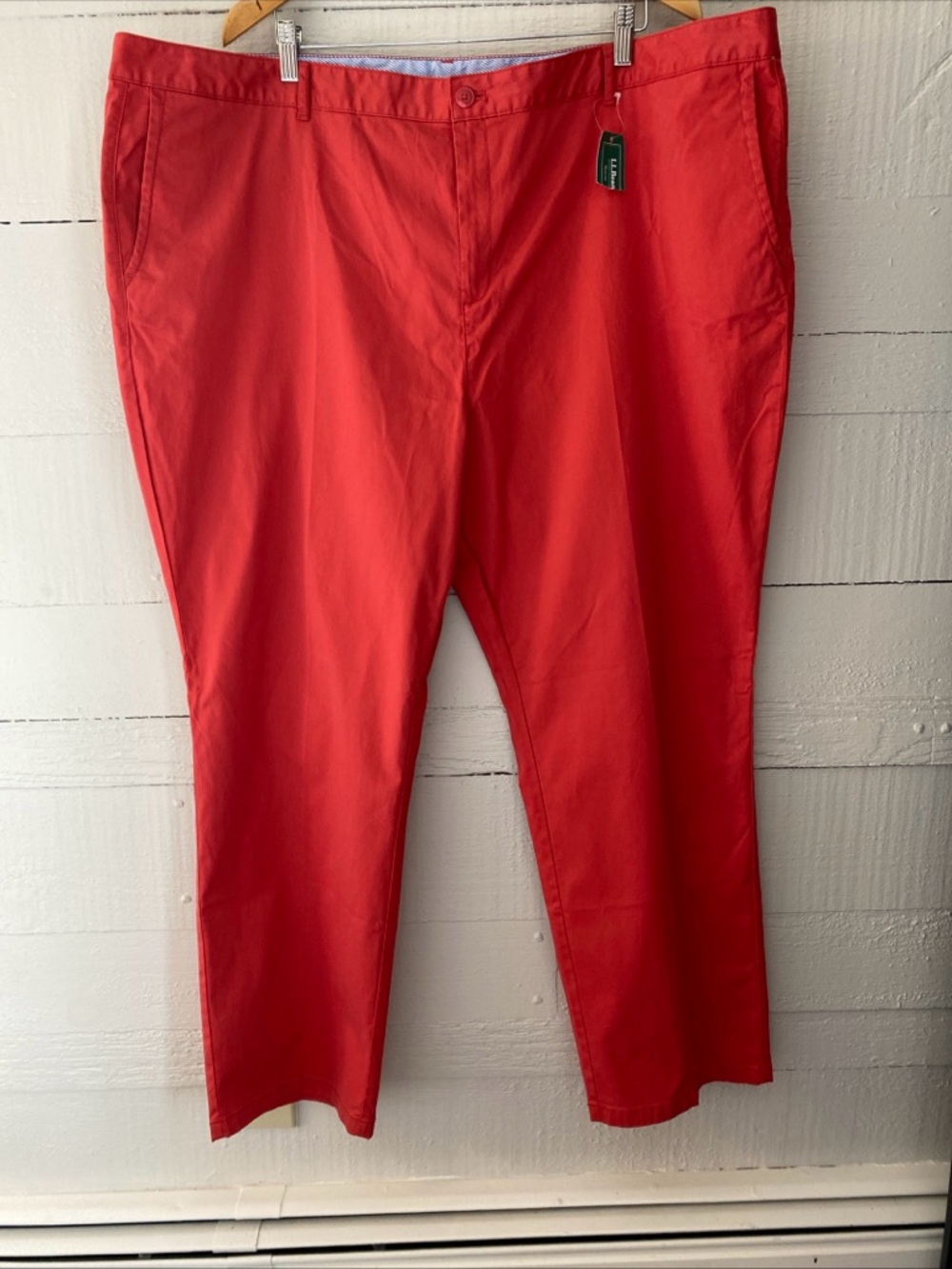 LL Bean Favorite Fit Washed Chino Pant Women 26W   Stretch Cotton Sea Rose NWT